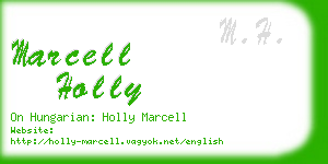 marcell holly business card